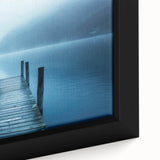 Extra large framed canvas depicting a textured, colorful Swiss landscape, ideal for living room decor.