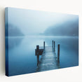 Scenic view of Swiss landscape on large stretched canvas, featuring lush greens and blues, ideal for kitchen wall art.