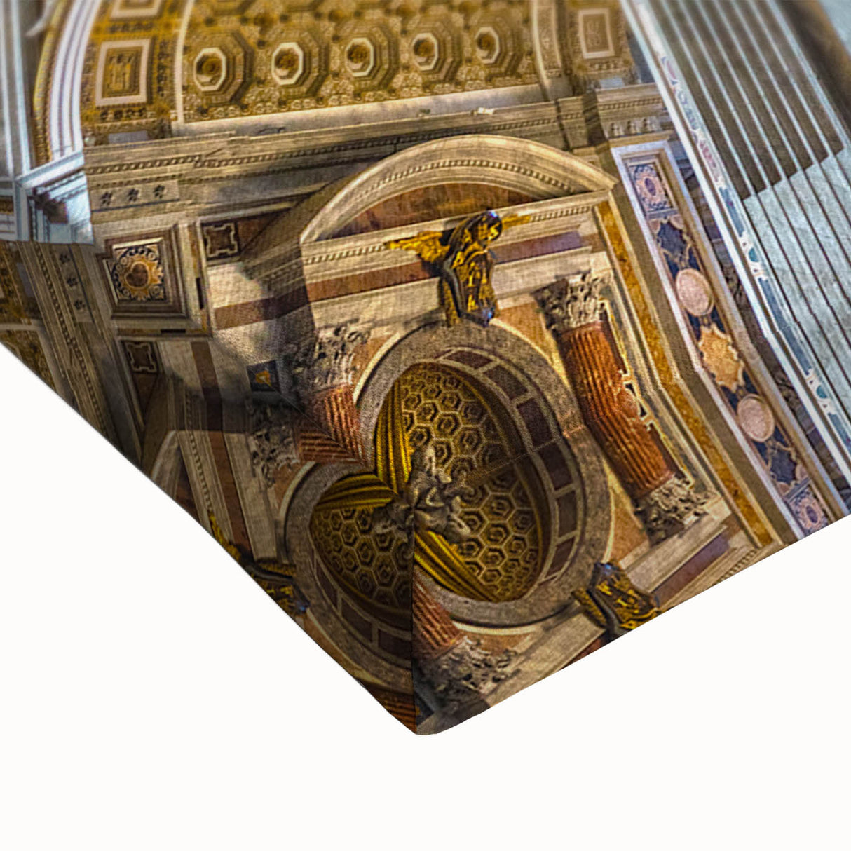 Black and white landscape art painting of the Vatican on a large stretched canvas, suitable for bedroom wall decor.