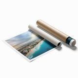 Extra large rolled print of Quintana Roo scenery with vibrant floral elements.