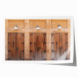 Extra large rolled print of Dubai skyline in muted gray tones, ideal for dining room wall art.