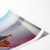 Extra large rolled print featuring line art flowers in muted earth tones, ideal for large living room wall art.