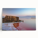 Black and white stretched canvas print of Middle-Eastern scenery, ideal for kitchen wall art or bedroom.