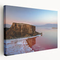 Large stretched canvas depicting a Middle-Eastern scenery with warm earth tones, ideal for kitchen wall art.