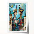 Extra large rolled print of a Middle Eastern Iraqi landscape with muted earth tones, ideal for dining room wall art.