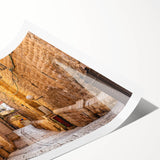 Extra large wall art featuring line art flowers in muted earth tones on rolled print, suitable for large living room decor.