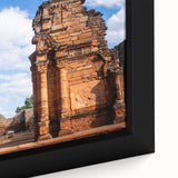 Extra large black wall art depicting Jordan scenery on a textured canvas, featuring a vibrant color palette.