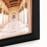 Extra large black wall art featuring a textured Middle Eastern Oman scenery on a framed canvas, ideal for living room decor.