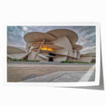 Extra large rolled print of a Middle Eastern Qatar scenery in muted earth tones, ideal for art wall dining room.