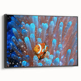 Black and white framed canvas of a vintage Fiji landscape, ideal for bedroom wall decor.