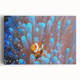 Black and white stretched canvas of a serene Fiji coastline, ideal for kitchen wall art.