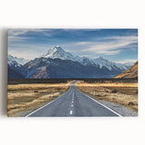 Black and white photo of Canterbury, New Zealand on stretched canvas, ideal for kitchen art.