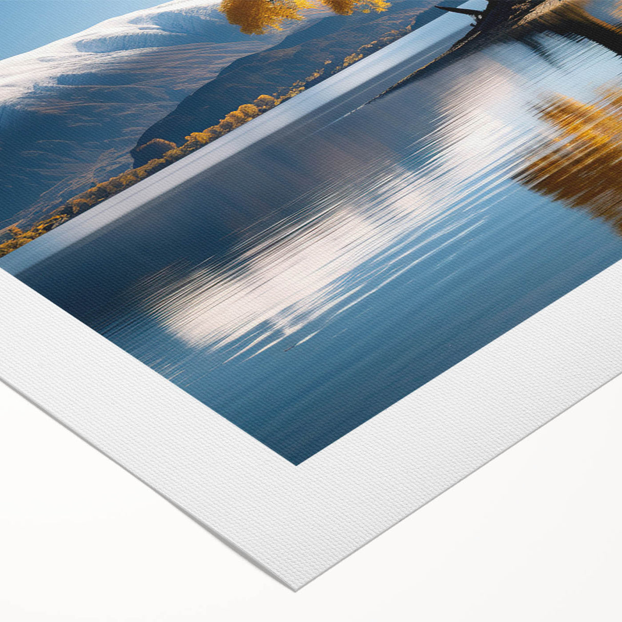 Art deco poster depicting Otago, New Zealand scenery in muted earth tones on rolled canvas.