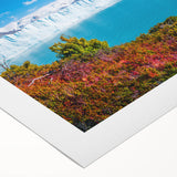 Art deco poster featuring a vibrant scene of an Argentinian landscape on rolled canvas, suitable for dining room wall art.