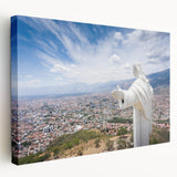 Large canvas print of a Bolivian landscape in muted earth tones, suitable for kitchen wall art.