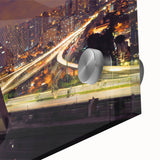 Large abstract wall art featuring a mid-century modernist design of Brazilian scenery in vibrant colors.