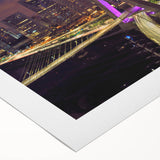 Art deco poster depicting a vibrant, stylized scene of Brazil on rolled canvas, ideal for dining room wall art.