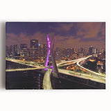 Black and white stretched canvas featuring a panoramic view of a Brazilian landscape, ideal for kitchen wall art.