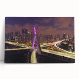 Black and white stretched canvas depicting a panoramic view of a Brazilian landscape, ideal for kitchen wall art.