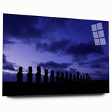 Large abstract wall art of a Chilean landscape in muted earth tones on acrylic glass, ideal for bedroom or dining room decor.