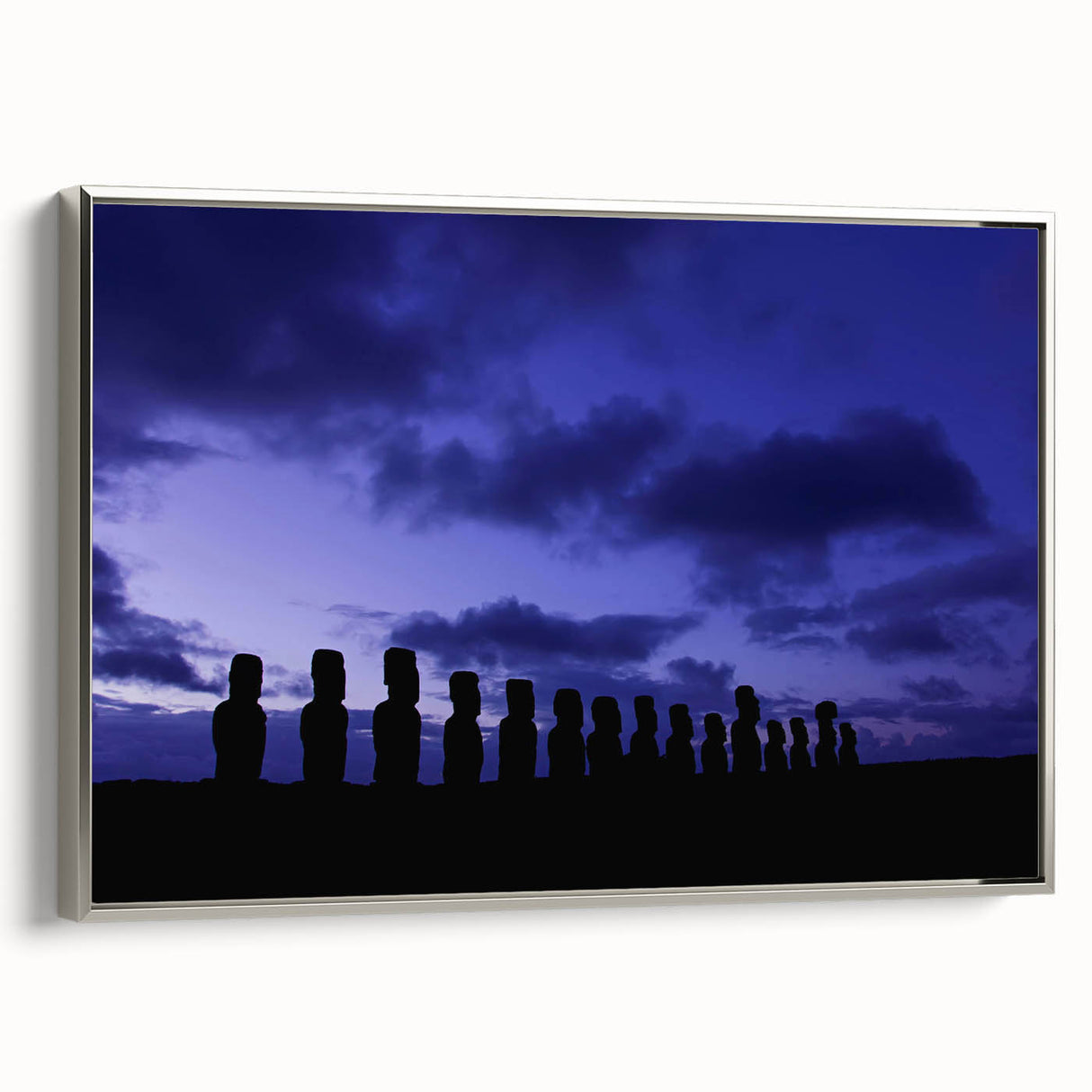 Landscape art painting of South America, Chile, depicted in vibrant colors on a framed canvas, ideal for living room decor.