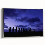 Landscape art painting of South America, Chile, depicted in vibrant colors on a framed canvas, ideal for living room decor.