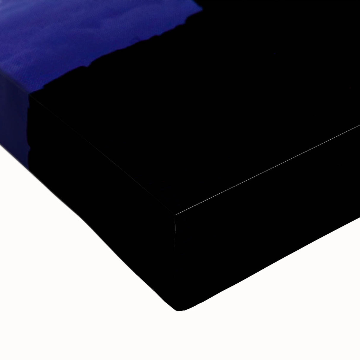 Large art of a black and white landscape painting of Chilean scenery on stretched canvas, suitable for bedroom wall decor.