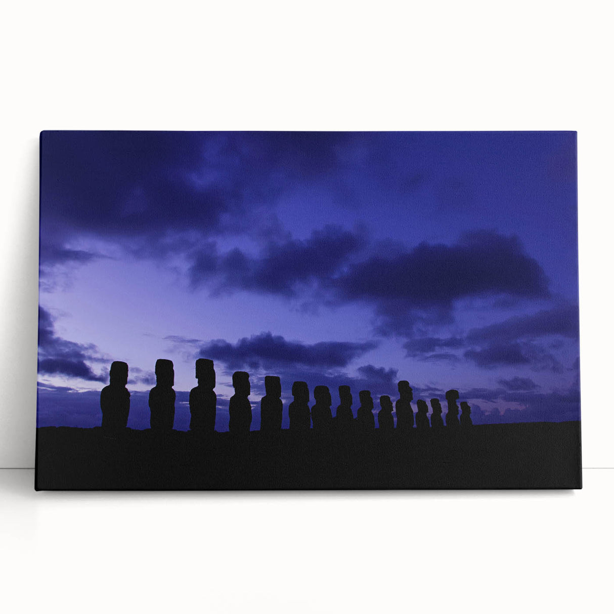 Black and white stretched canvas of a Chilean landscape, ideal for kitchen wall art or bedroom ambiance.