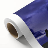 Art deco poster of a Chilean landscape in soft pastel shades on rolled canvas, ideal for nursery wall art.