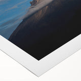 Art deco poster of a vibrant Colombian landscape on rolled canvas, suitable for dining room decor.