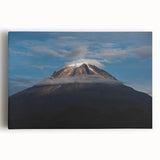 Large black and white stretched canvas of Colombian landscape, ideal for kitchen wall art.