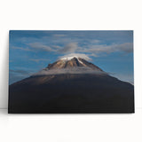 Black and white stretched canvas of a Colombian landscape, ideal for kitchen wall art or bedroom ambiance.