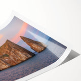 Extra large rolled print of line art flowers in soft pastel shades, ideal for large living room wall art.