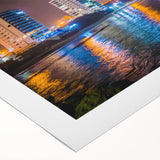 Art deco poster of an Ecuadorian landscape in muted earth tones on rolled canvas, suitable for dining room decor.