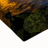 Black and white landscape art painting of Ecuadorian scenery on large stretched canvas, ideal for bedroom wall decor.