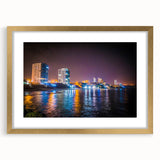 Extra large abstract art print featuring textured scenery of South America in muted earth tones, framed in gold.