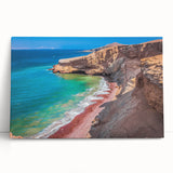 Black and white stretched canvas of a Peruvian landscape, ideal for kitchen wall art or bedroom ambiance.