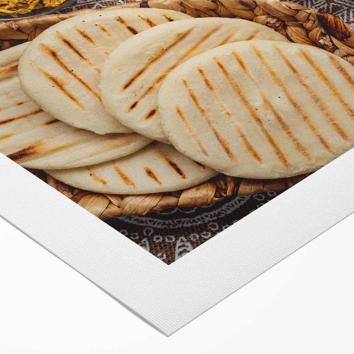 Art deco poster of a Venezuelan landscape in muted earth tones on rolled canvas, suitable for dining room decor.