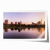 Rolled print of Alabama scenery with vibrant floral elements, ideal for art wall dining room.