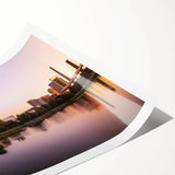 Extra large rolled print featuring line art flowers in muted earth tones, ideal for large living room wall art.