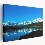 Large canvas print of Denali National Park in Alaska, featuring muted earth tones, ideal for kitchen wall art.