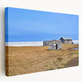 Alaskan landscape on large stretched canvas, featuring muted earth tones, ideal for kitchen wall art.