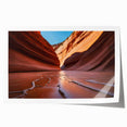 Rolled print of Arizona's Coyote Buttes in earthy tones, ideal for art wall dining room.
