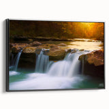 Black and white framed canvas depicting a vintage Arkansas landscape, ideal for bedroom wall decor.