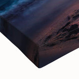 Black and white landscape art painting of Catalina, California on stretched canvas, suitable for bedroom wall decor.