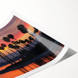 Extra large wall art featuring line art flowers in muted tones on rolled print, suitable for large living room decor.