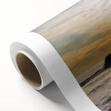 Art deco poster of Santa Barbara scenery in pastel shades on rolled canvas, ideal for nursery wall art.