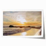 Rolled print of Santa Barbara scenery in soft pastel shades, ideal for art wall dining room or classy bathroom wall art.