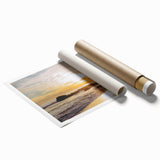 Extra large rolled print of Santa Barbara scenery featuring soft pastel colors, ideal for classy bathroom wall art.