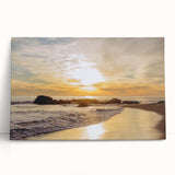 Black and white image of Santa Barbara scenery on large stretched canvas, ideal for kitchen wall art or bedroom ambiance.